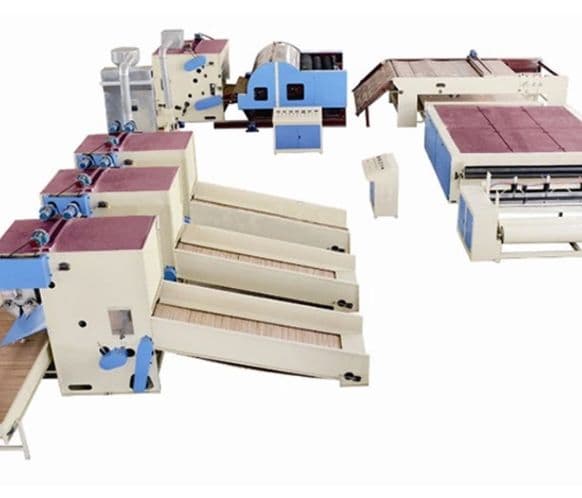 Polyester wadding production line